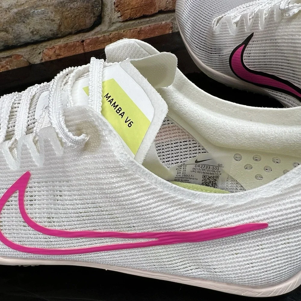 Mens Size 11 - Nike Zoom Mamba 6 Sail Pink Track & Field Spikes DR2733-101